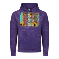 Cloud Purple aztec leopard turquoise sunflower background Vintage Hoodie - RanaPortraitStore