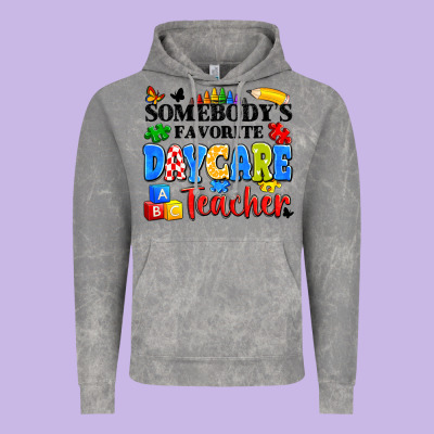 Somebody's Favorite Daycare Teacher Vintage Hoodie Designed By Artiststas