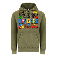Vintage Olive somebody's favorite daycare teacher Vintage Hoodie - Artiststas