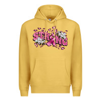 Antique Gold Strong Cancer Awareness Premium Hoodie - FaDigitalArtStudio