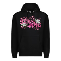 Black Strong Cancer Awareness Premium Hoodie - FaDigitalArtStudio