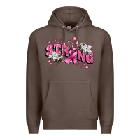 Coffee Strong Cancer Awareness Premium Hoodie - FaDigitalArtStudio