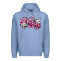 Colony Blue Strong Cancer Awareness Premium Hoodie - FaDigitalArtStudio