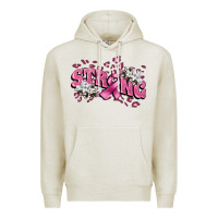 Oatmeal Heather Strong Cancer Awareness Premium Hoodie - FaDigitalArtStudio