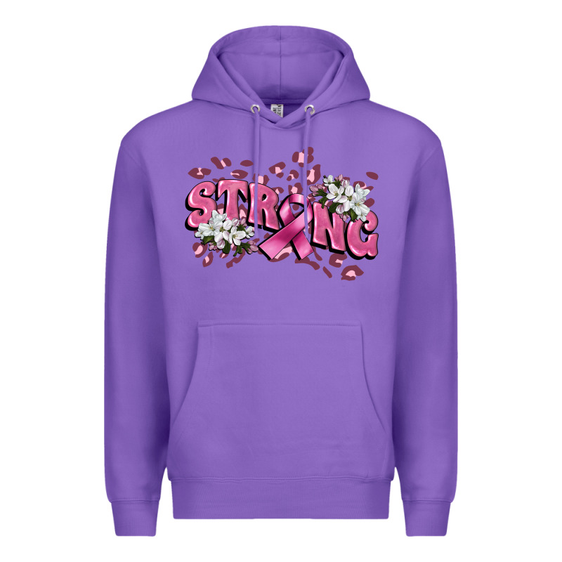 Strong Cancer Awareness Premium Hoodie by FaDigitalArtStudio | Teevron