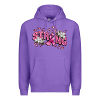 Purple Strong Cancer Awareness Premium Hoodie - FaDigitalArtStudio