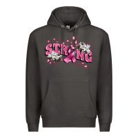 Smoke Strong Cancer Awareness Premium Hoodie - FaDigitalArtStudio