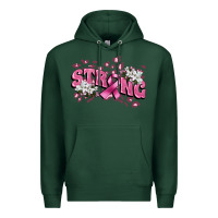 Sports Green Strong Cancer Awareness Premium Hoodie - FaDigitalArtStudio