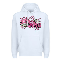 White Strong Cancer Awareness Premium Hoodie - FaDigitalArtStudio