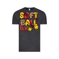 Vintage Black softball life Vintage Tee - Artiststas