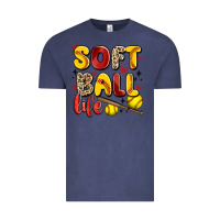Vintage Denim softball life Vintage Tee - Artiststas