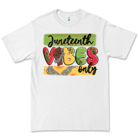 White juneteenth vibes only Premium Tee - MaliasSmallBusiness