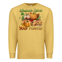 Antique Gold whatever spices your pumpkin Premium Sweatshirt - BundleAndBundleShop