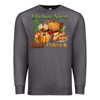 Charcoal Heather whatever spices your pumpkin Premium Sweatshirt - BundleAndBundleShop