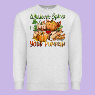 Whatever Spices Your Pumpkin Premium Sweatshirt Designed By Bundleandbundleshop
