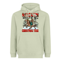 Matcha Rockin Around The Christmas Tree Rodeo Heavyweight Hoodie - FaDigitalArtStudio