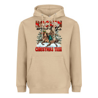 Mushroom Rockin Around The Christmas Tree Rodeo Heavyweight Hoodie - FaDigitalArtStudio