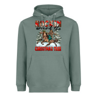 Sage Rockin Around The Christmas Tree Rodeo Heavyweight Hoodie - FaDigitalArtStudio