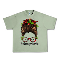 Oil Green christmas merry mama Urban Heavy Tee - Jasminsmagicworld