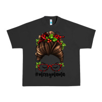 Pigment Black christmas merry mama Urban Heavy Tee - Jasminsmagicworld