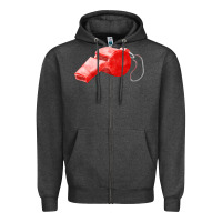 Charcoal Heather whistle  fa element Zipper Hoodie - FaDigitalArtStudio