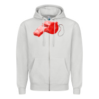 Dove Grey whistle  fa element Zipper Hoodie - FaDigitalArtStudio