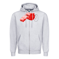Heather Grey whistle  fa element Zipper Hoodie - FaDigitalArtStudio