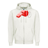 Oatmeal Heather whistle  fa element Zipper Hoodie - FaDigitalArtStudio