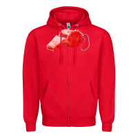 Red whistle  fa element Zipper Hoodie - FaDigitalArtStudio