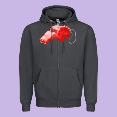 Whistle  Fa Element Zipper Hoodie Designed By Fadigitalartstudio