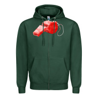 Sports Green whistle  fa element Zipper Hoodie - FaDigitalArtStudio