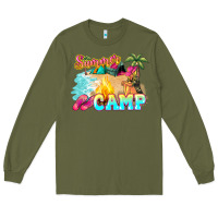 Army Green summer camp Long Sleeve Tee - NancyCooperArtShop