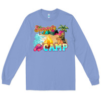 Colony Blue summer camp Long Sleeve Tee - NancyCooperArtShop
