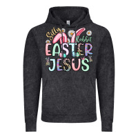 Vintage Black silly rabbit easter jesus Vintage Hoodie - Artiststas