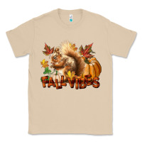 Mushroom Fall Vibes Squirrel Classic Tee - LillyAllenDesigns
