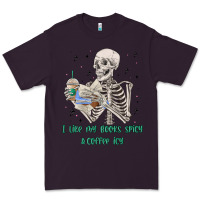 Plum i like my books spicy and coffee icy Premium Tee - MaliasSmallBusiness