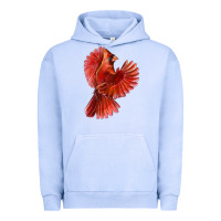 Pigment Grape Ice Flying Northern Cardinal Bird Urban Hoodie - LillyAllenDesigns