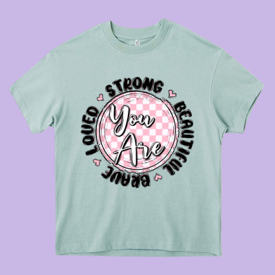 You Are Strong Heavy Core Tee Designed By Maliassmallbusiness