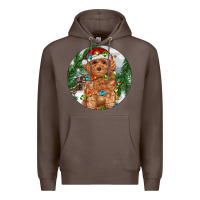 Coffee Toy Poodle And Farm Premium Hoodie - RanaPortraitStore