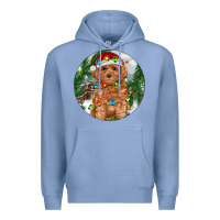 Colony Blue Toy Poodle And Farm Premium Hoodie - RanaPortraitStore