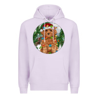 Lilac Toy Poodle And Farm Premium Hoodie - RanaPortraitStore