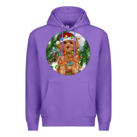 Purple Toy Poodle And Farm Premium Hoodie - RanaPortraitStore