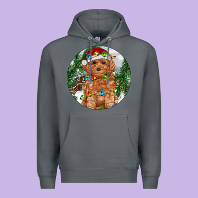 Toy Poodle And Farm Premium Hoodie Designed By Ranaportraitstore