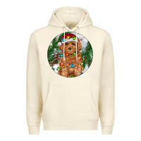 Sandshell Toy Poodle And Farm Premium Hoodie - RanaPortraitStore