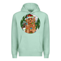 Seafoam Toy Poodle And Farm Premium Hoodie - RanaPortraitStore