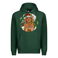 Sports Green Toy Poodle And Farm Premium Hoodie - RanaPortraitStore