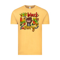 Vintage Mustard black her story Vintage Tee - Artiststas