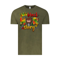 Vintage Olive black her story Vintage Tee - Artiststas