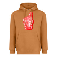 Meerkat number one foam finger Heavyweight Hoodie - FaDigitalArtStudio