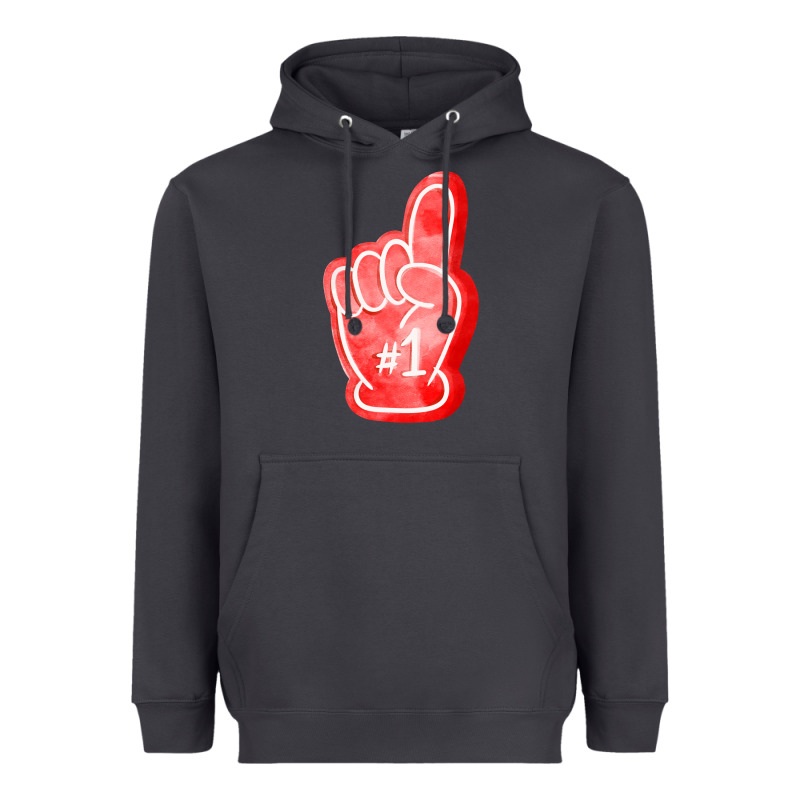 Number One Foam Finger Heavyweight Hoodie by FaDigitalArtStudio | Teevron